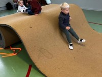 Sneeuwpret tijdens de turnlessen